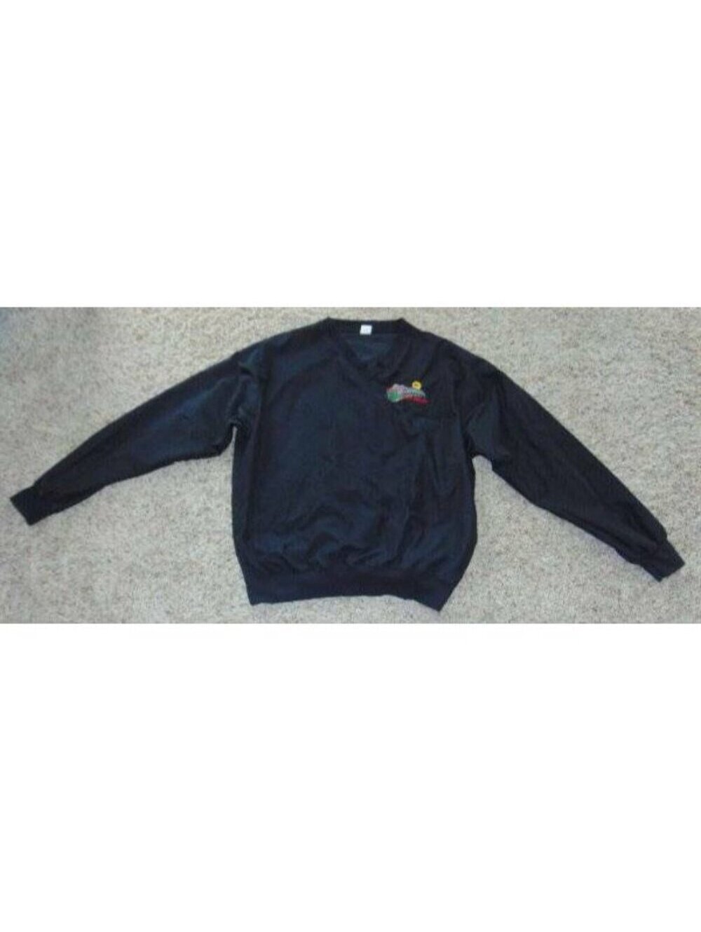MTS Golf Shirt M Mens Black Keeping The Dream Alive Long Sleeve Microfiber